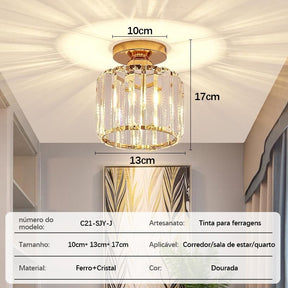 Lustre de Vidro Elegante – Iluminação Sofisticada para Sua Casa | Alma & Casa