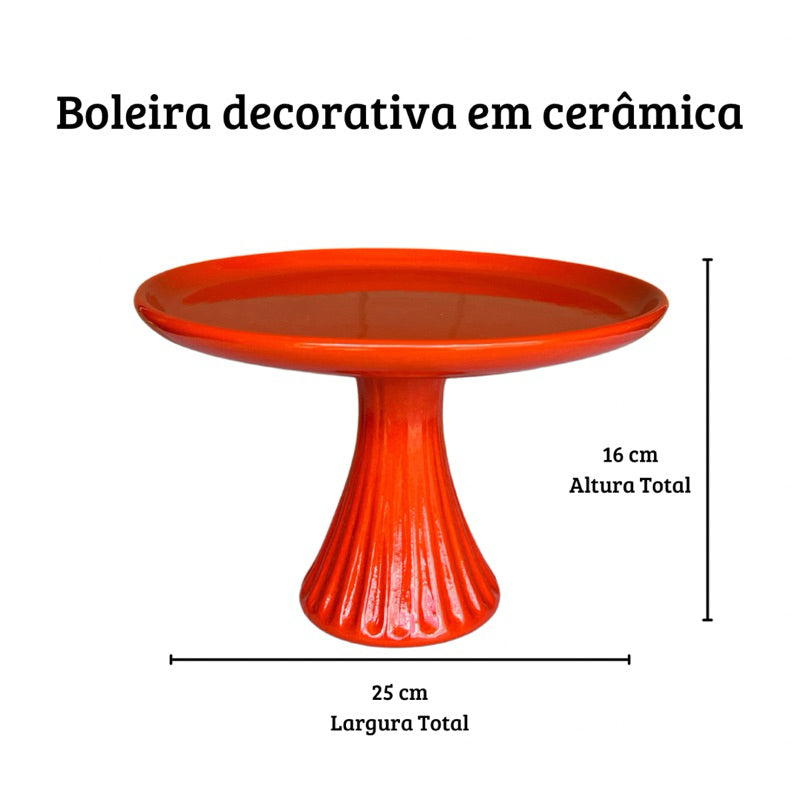 Boleira de Cerâmica para Festa e Decoração | Alma & Casa