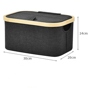 Cesto de Roupa Suja Lavanderia  com tampa Forrado com Alça Quarto Banheiro