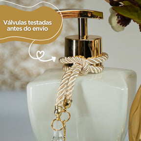 Conjunto Lavabo Luxo Bahamas com Bandeja Espelhada | Alma & Casa