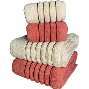 Kit 4 Toalhas (02 Banho e 02 Rosto) - Jogo de Toalhas 100% Algodão Grande 72cm x 130cm 460g