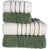 Kit 4 Toalhas (02 Banho e 02 Rosto) - Jogo de Toalhas 100% Algodão Grande 72cm x 130cm 460g