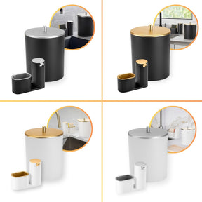 Lixeira 5L Com Dispenser Luxo | Alma & Casa