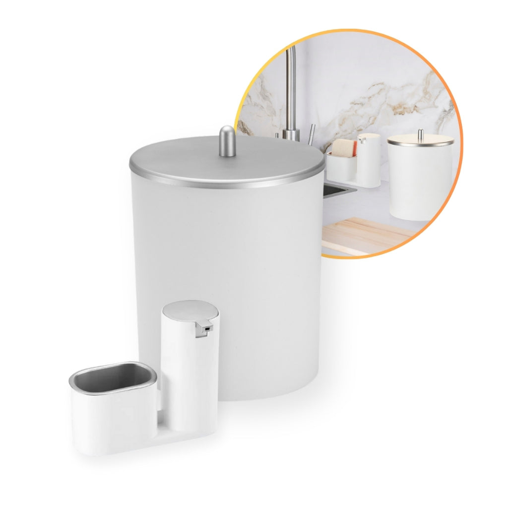Lixeira 5L Com Dispenser Luxo | Alma & Casa