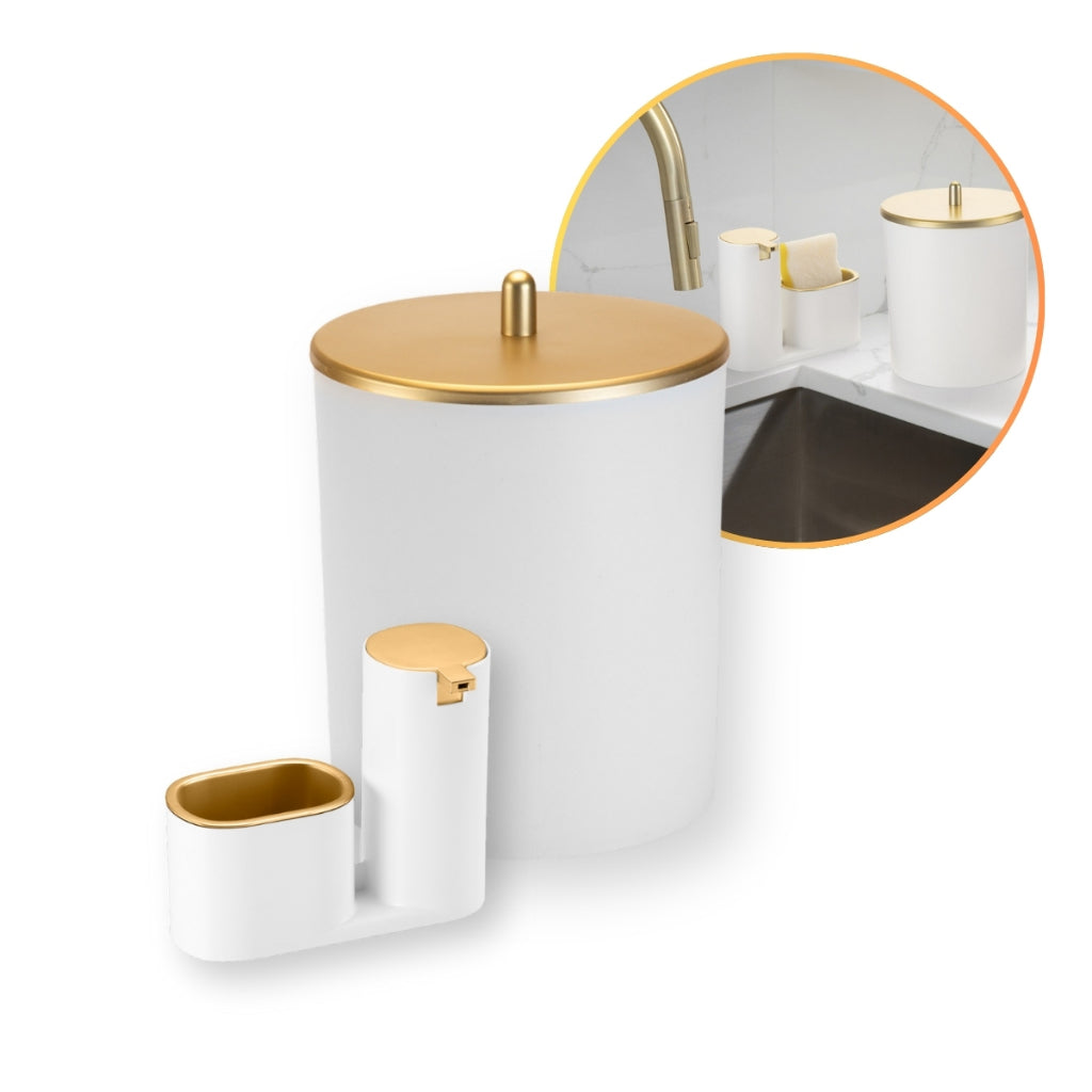 Lixeira 5L Com Dispenser Luxo | Alma & Casa