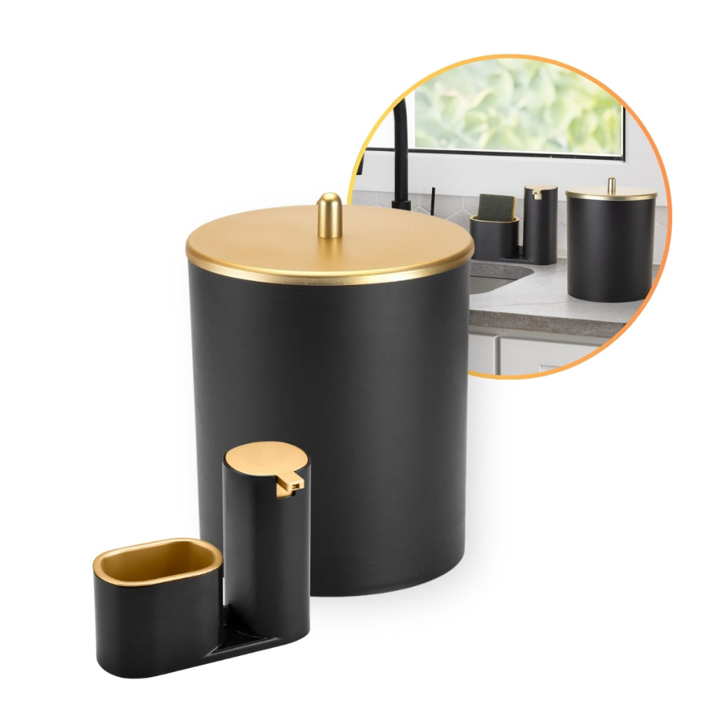 Lixeira 5L Com Dispenser Luxo | Alma & Casa