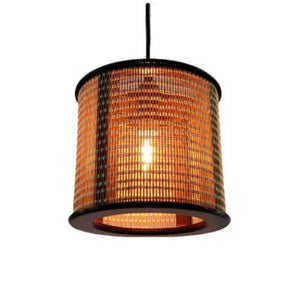 Pendente de MDF com Telinha de Bambu | Alma & Casa - Elegante e Aconchegante