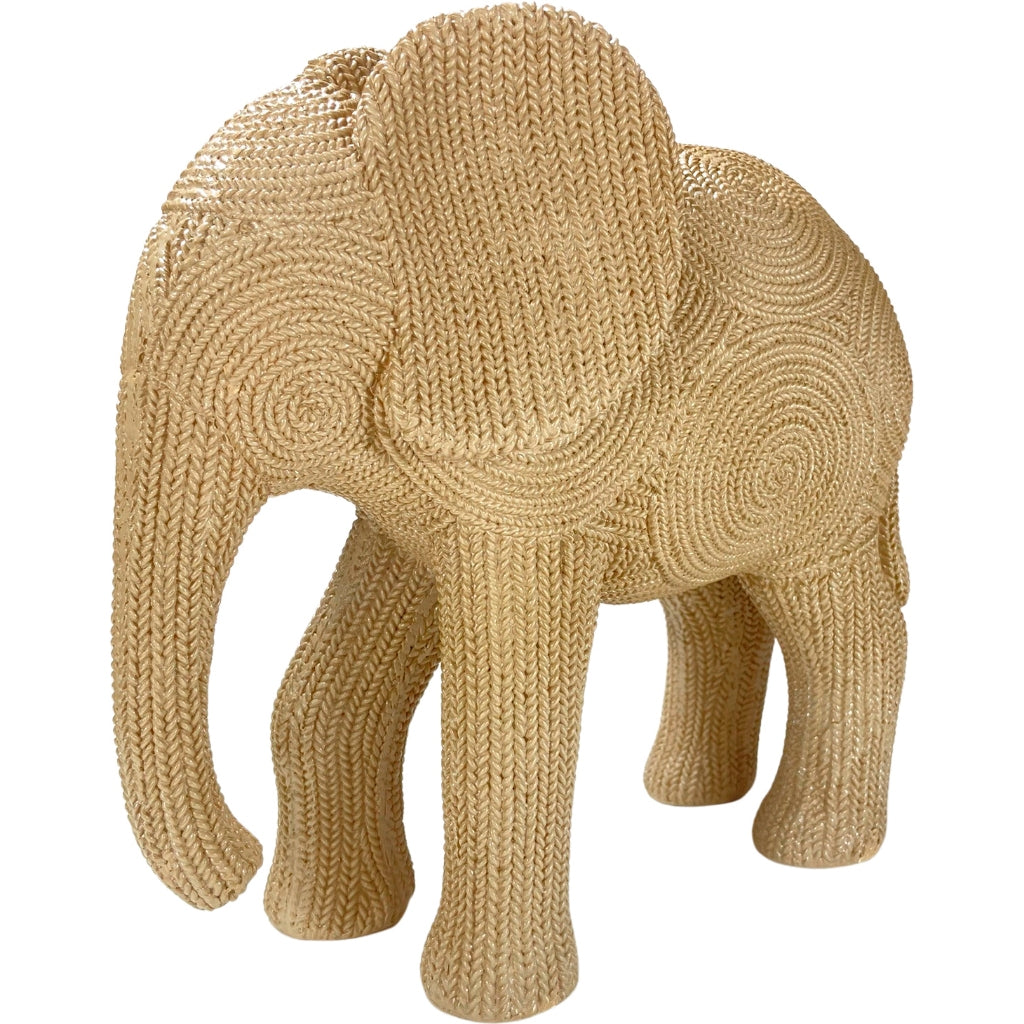 Estatueta Elefante - Estilo Rattan -  Tendência