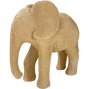Estatueta Elefante - Estilo Rattan -  Tendência