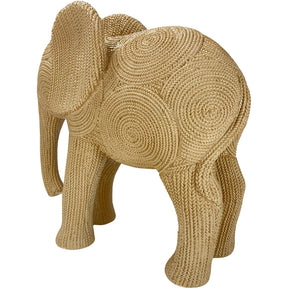 Estatueta Elefante - Estilo Rattan -  Tendência