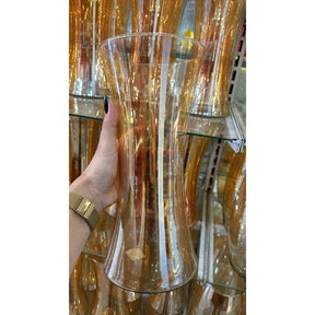 Vaso em Vidro Âmbar com Design Clássico | Alma & Casa