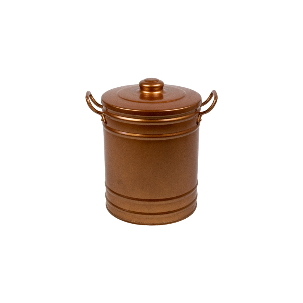 Lixeira Rose Gold: Elegância Artesanal | Alma & Casa