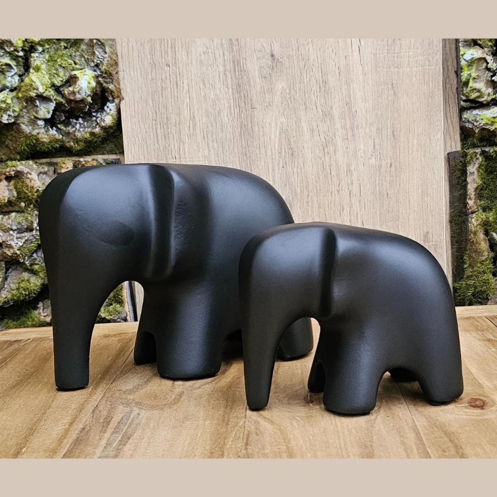 Esculturas Família Elefante Cerâmica | Alma & Casa