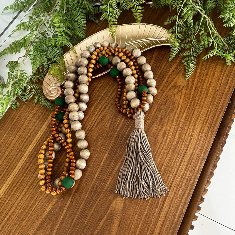 Colar de Mesa Barroco Artesanal em Madeira | Alma & Casa