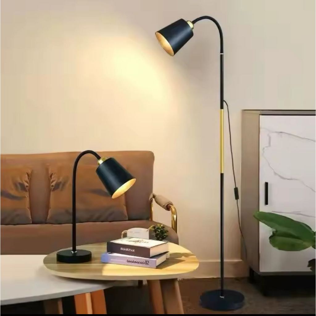 Luminária Articulável de Chão | Design Sofisticado e Funcional | Alma & Casa