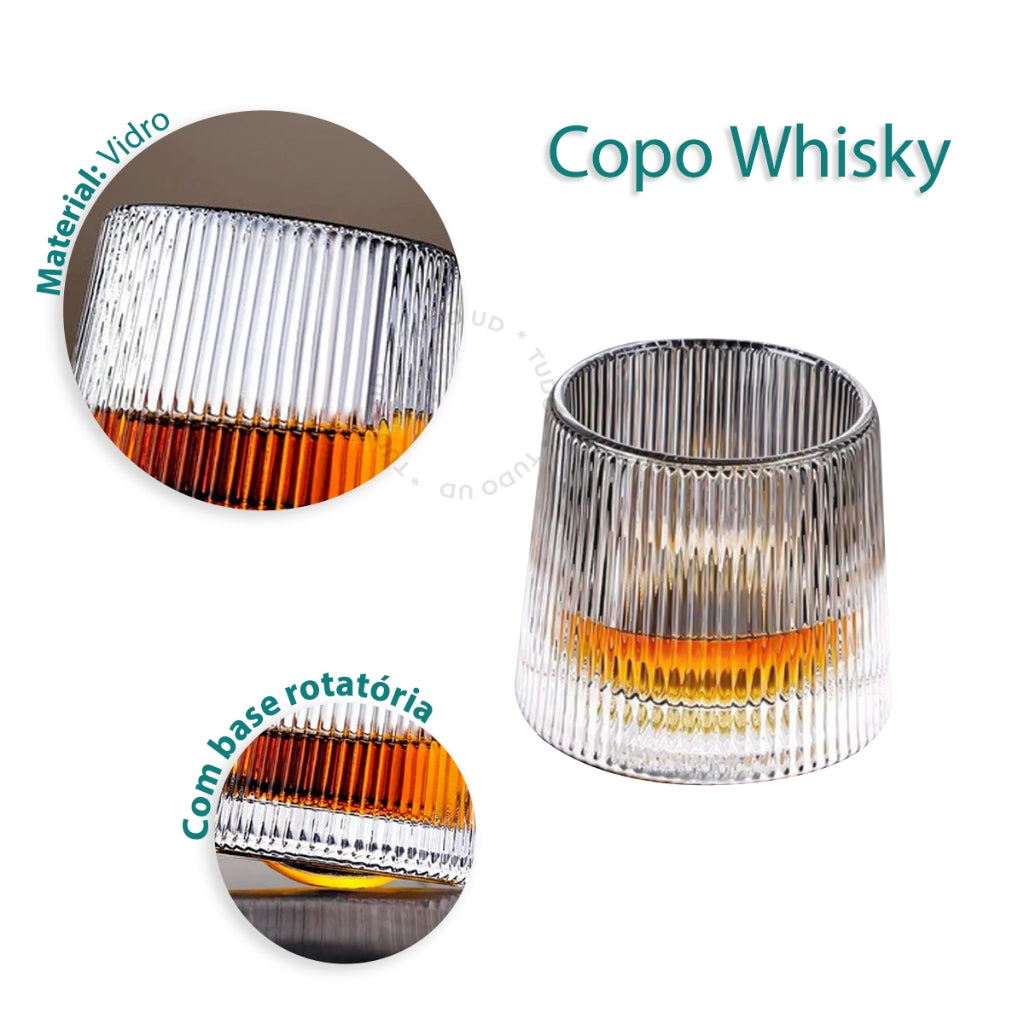 Copos de Whisky Giratórios: Elegância em Movimento | Alma & Casa