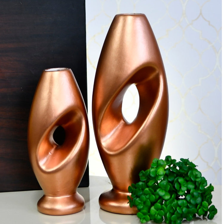 Dupla de Vasos em Cerâmica – Design Moderno | Alma & Casa