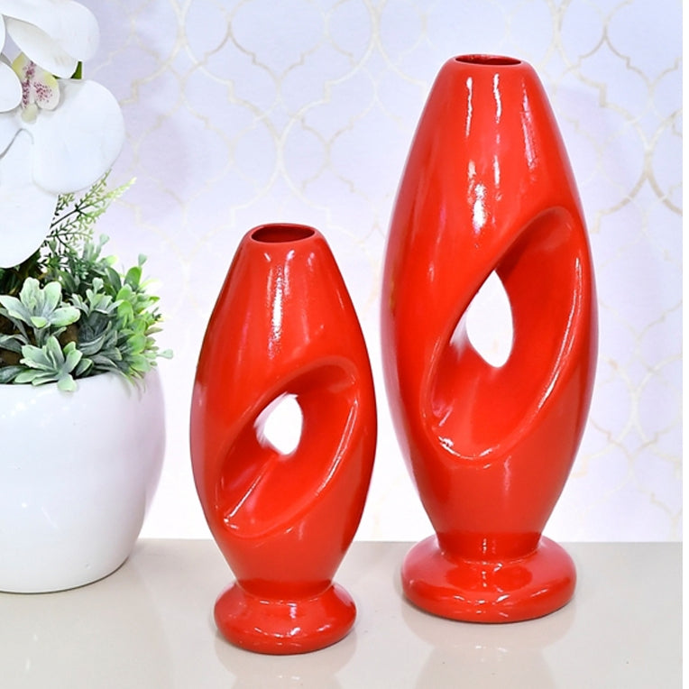Dupla de Vasos em Cerâmica – Design Moderno | Alma & Casa