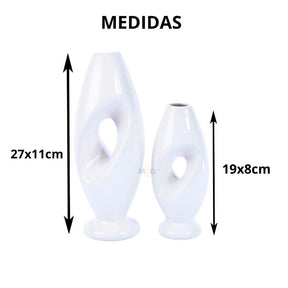 Dupla de Vasos em Cerâmica – Design Moderno | Alma & Casa