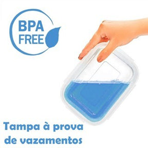Conjunto Prátic de Potes Herméticos 750ml | Alma & Casa