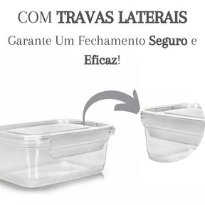 Conjunto Prátic de Potes Herméticos 750ml | Alma & Casa