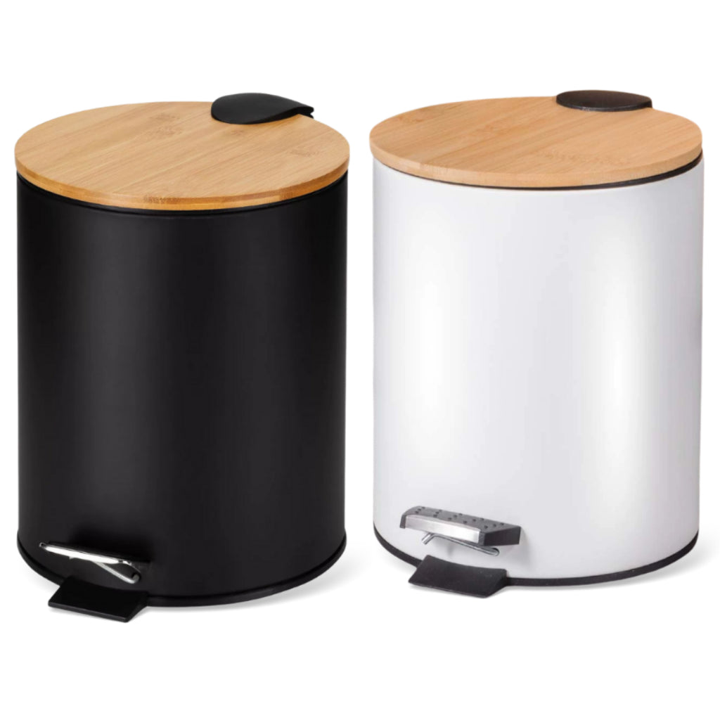 Lixeira Inox Bambu: Praticidade que Surpreende | Alma & Casa