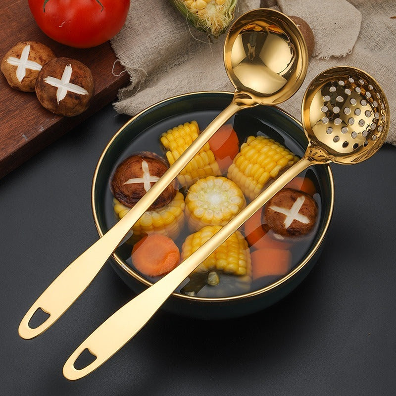 Jogo de Talheres Dourado Aço Inox 4 Peças Elegantes | Alma & Casa