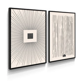 Quadros A2 – Elegância em Preto e Branco - Arte Contemporânea | Alma & casa.