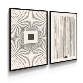 Quadros A2 – Elegância em Preto e Branco - Arte Contemporânea | Alma & casa.