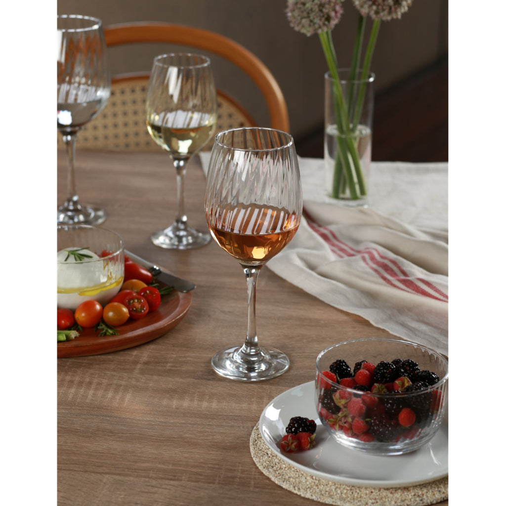 Jogo de 4 Taças de Vinho Ravena com Estilo Vintage | Alma & Casa