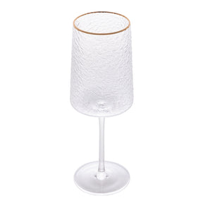 Taça Petra Cristal com Fio de Ouro 500ml | Alma & Casa