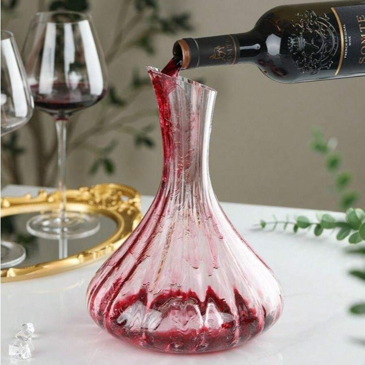 Decanter Elegant de Vidro 2,6L para Vinhos | Alma & Casa