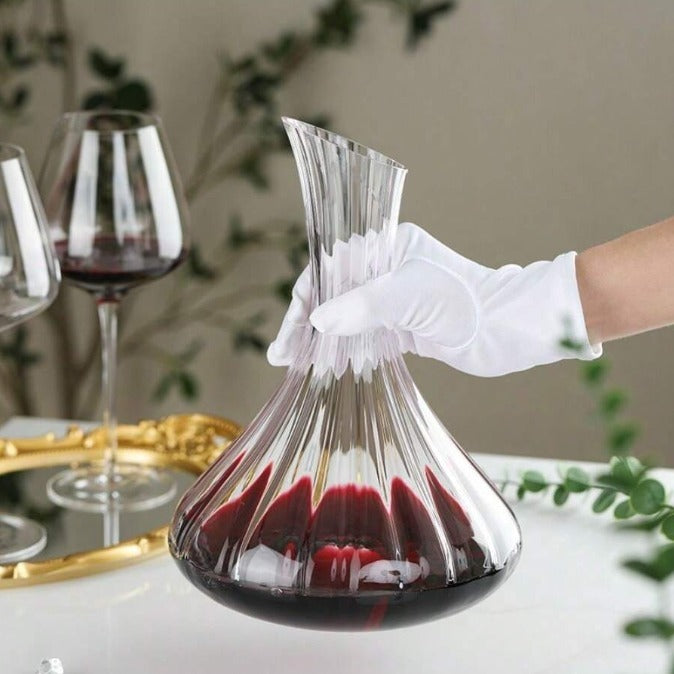 Decanter Elegant de Vidro 2,6L para Vinhos | Alma & Casa