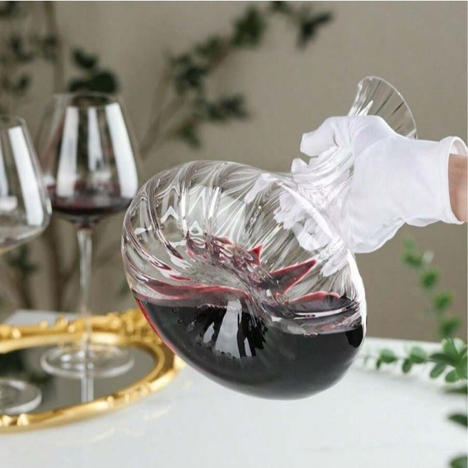 Decanter Elegant de Vidro 2,6L para Vinhos | Alma & Casa