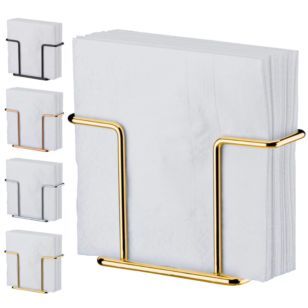 Porta Guardanapos Dourado Moderno e Sofisticado | Alma & Casa
