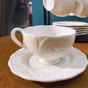 Conjunto de Xícaras em Porcelana Requinte 12pçc| Alma & Casa