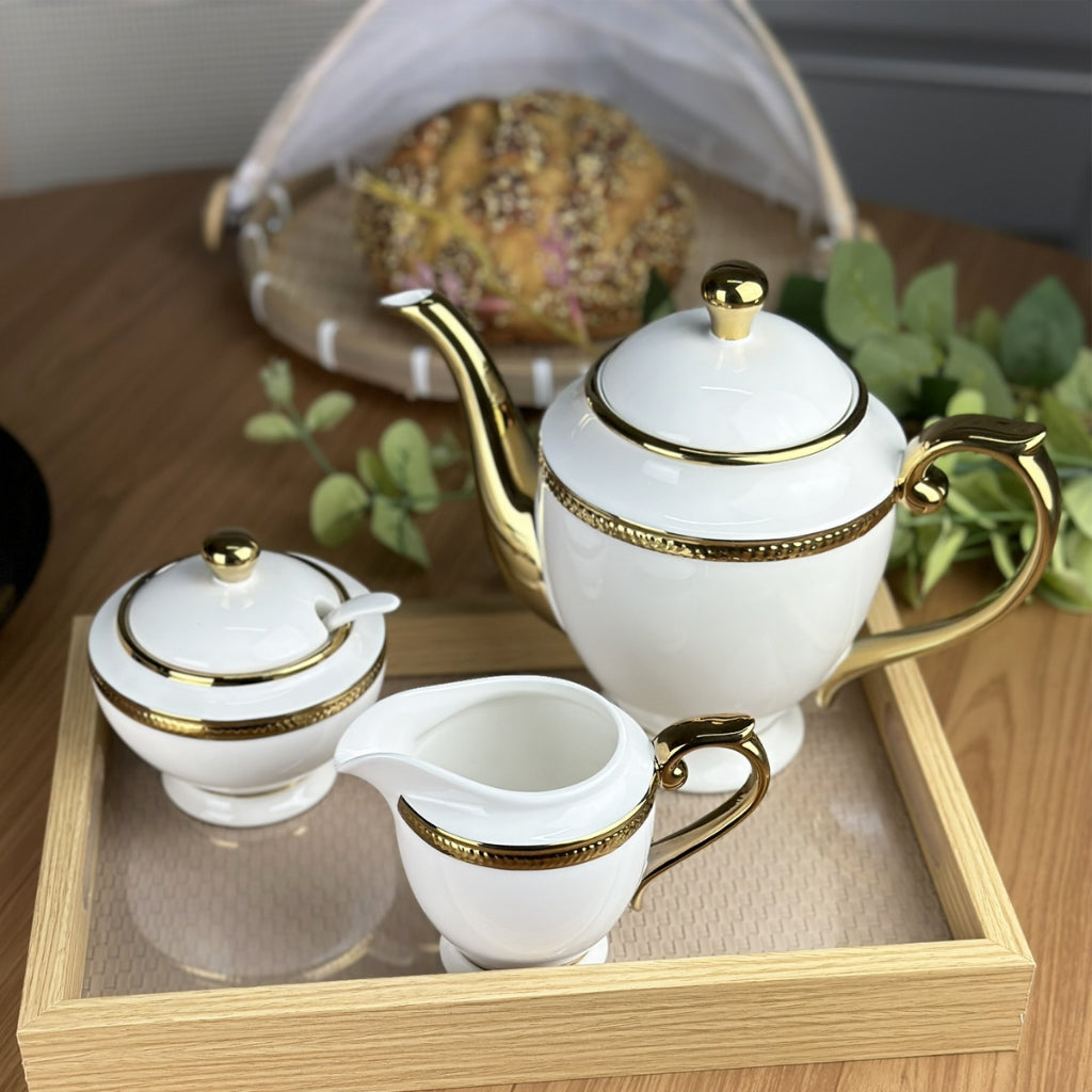 Conjunto de Louças em Porcelana Branco | Alma & Casa