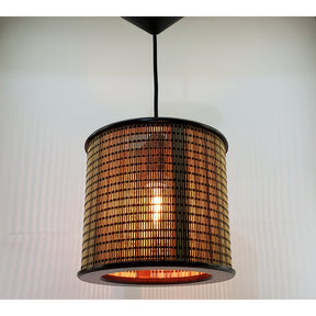 Pendente de MDF com Telinha de Bambu | Alma & Casa - Elegante e Aconchegante