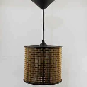 Pendente de MDF com Telinha de Bambu | Alma & Casa - Elegante e Aconchegante