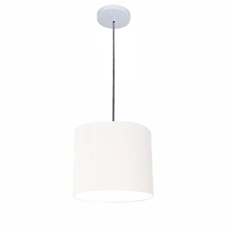 Lustre Luminária Pendente Vivare Free Lux PE-4105BR Cúpula em Tecido 20x22cm