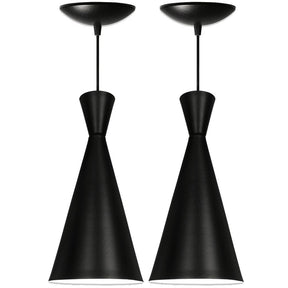 Kit 2 Luminária De Teto Quarto sala Cozinha Cone Venturi Lustre Pendente