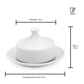 Conjunto de Louças em Porcelana Branco | Alma & Casa