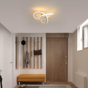 Lustre LED Contemporâneo em Design Escultural e Luz Suave | Alma & Casa