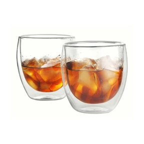 Copo Duplo Vidro 250ml: Design Térmico e Elegante | Alma & Casa