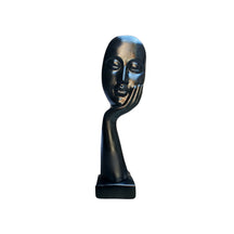 Escultura Mão na Face em Gesso Contemporâneo | Alma & Casa
