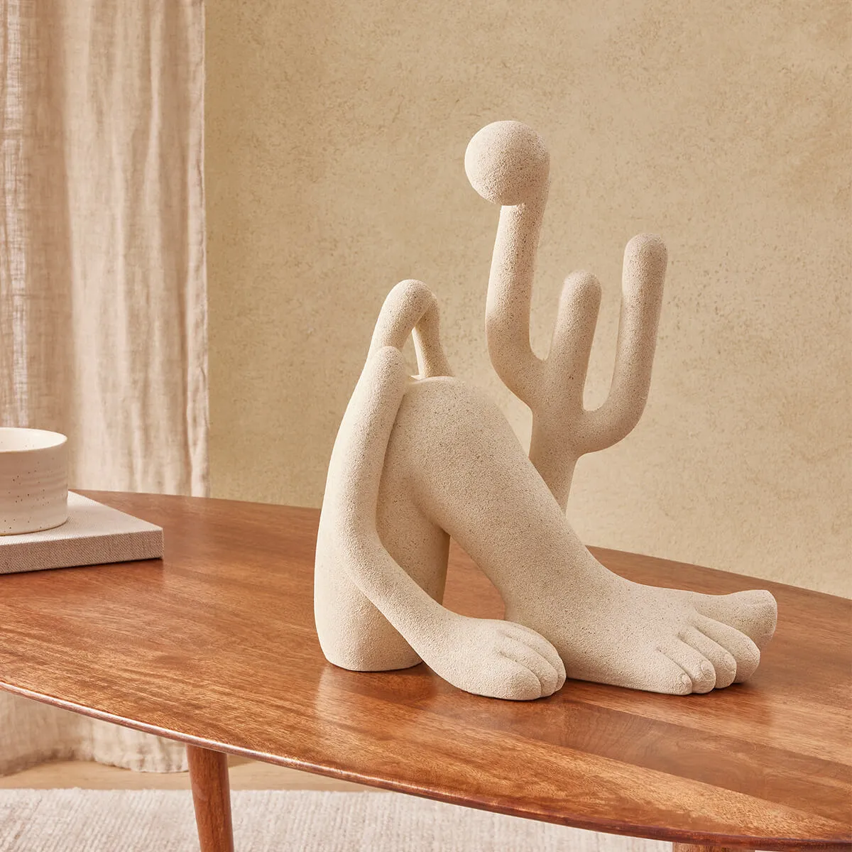 ESTATUA abaporu Escultura - Estatueta - Decoração em Gesso Decorado pç Promoção em Peças de Luxo
