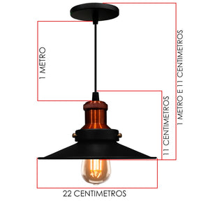 Pendente Retro Nórdic – Elegância com Personalidade | Alma & Casa