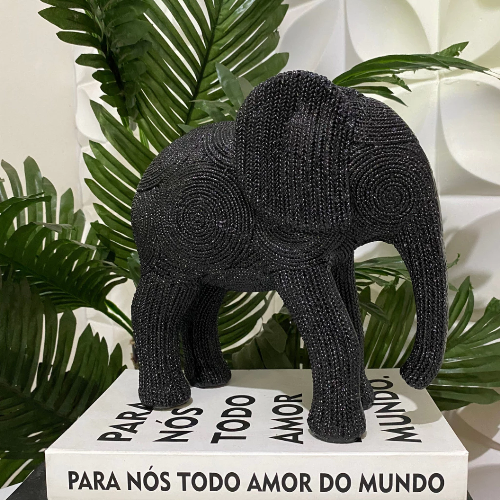 Escultura Elefante Sisal: Elegância Artesanal | Alma & Casa