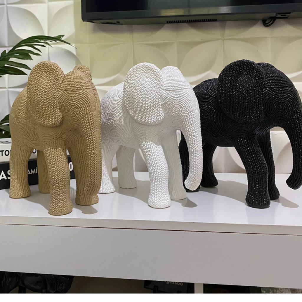 Escultura Elefante Sisal: Elegância Artesanal | Alma & Casa