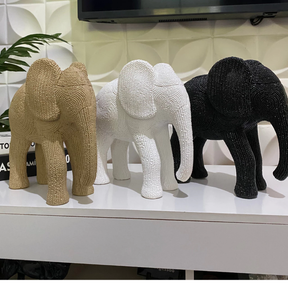 Escultura Elefante Sisal: Elegância Artesanal | Alma & Casa